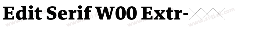 Edit Serif W00 Extr字体转换